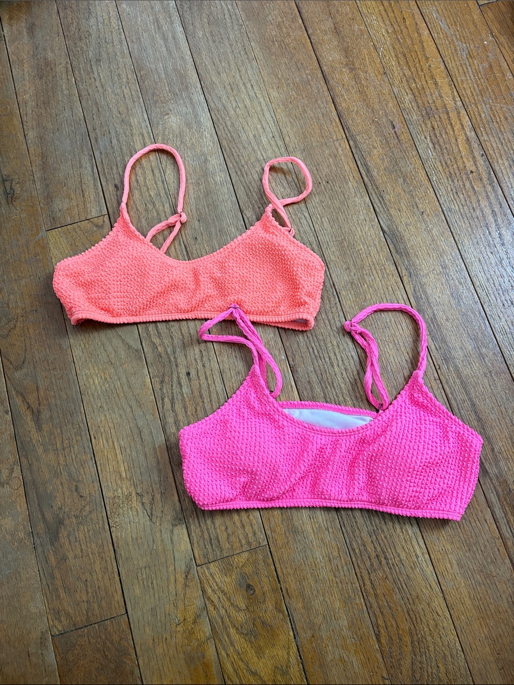 Women’s Textured Bikini - Pink & Coral
